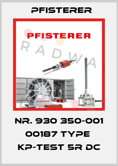 Nr. 930 350-001 00187 Type  KP-Test 5R DC Pfisterer