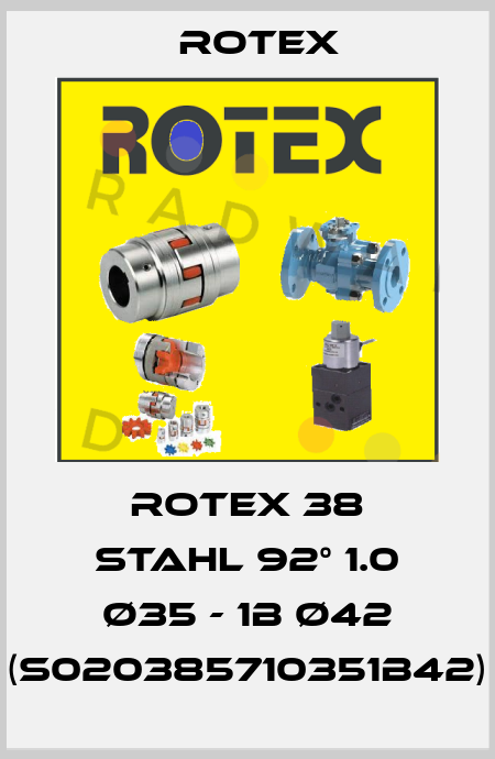 ROTEX 38 Stahl 92° 1.0 Ø35 - 1B Ø42 (S020385710351B42) Rotex