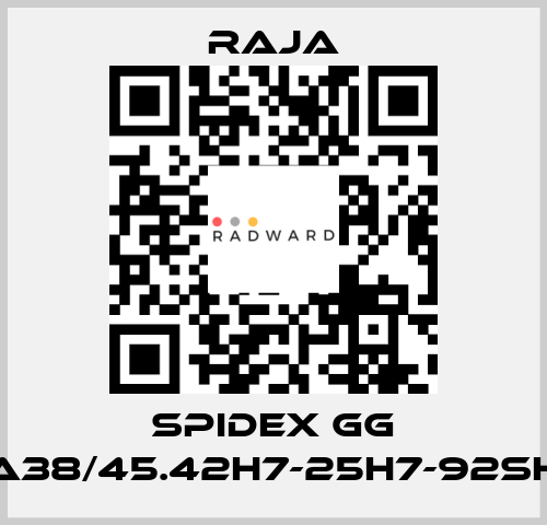 SPIDEX GG A38/45.42H7-25H7-92SH Raja