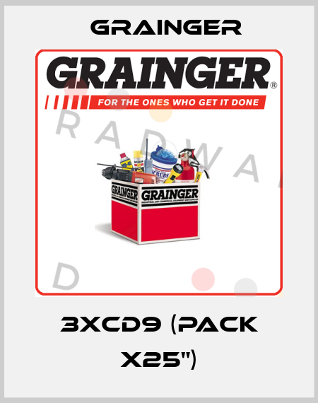 3XCD9 (pack x25") Grainger