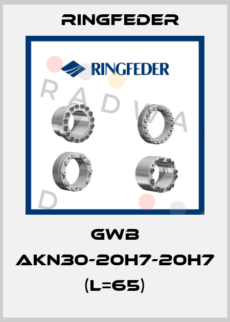 GWB AKN30-20H7-20H7 (L=65) Ringfeder