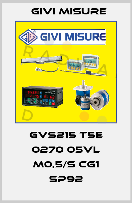 GVS215 T5E 0270 05VL M0,5/S CG1 SP92 (left) Givi Misure