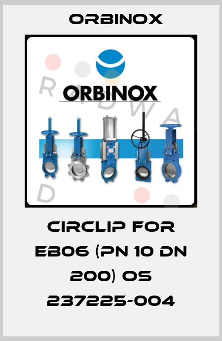 Circlip for EB06 (PN 10 DN 200) OS 237225-004 Orbinox