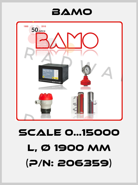 Scale 0...15000 L, Ø 1900 mm (P/N: 206359) Bamo