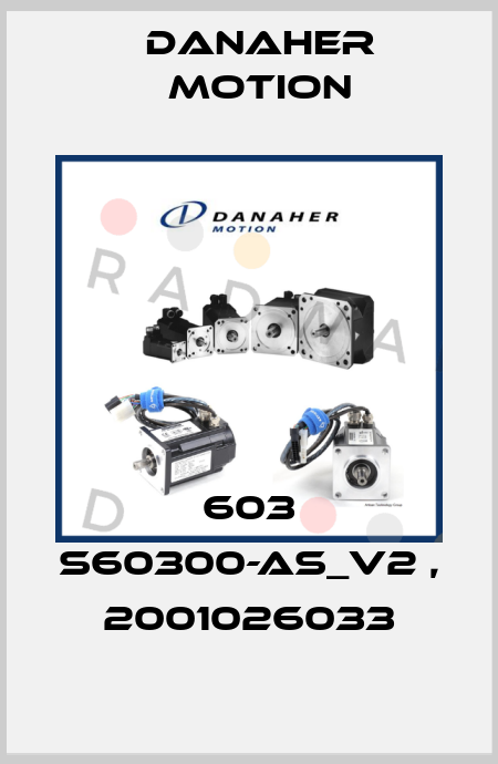 603 S60300-AS_V2 , 2001026033 Danaher Motion