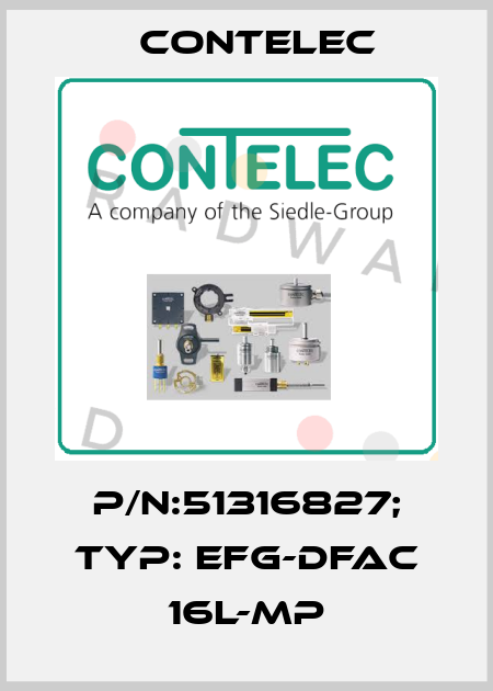P/N:51316827; Typ: EFG-DFac 16L-MP Contelec