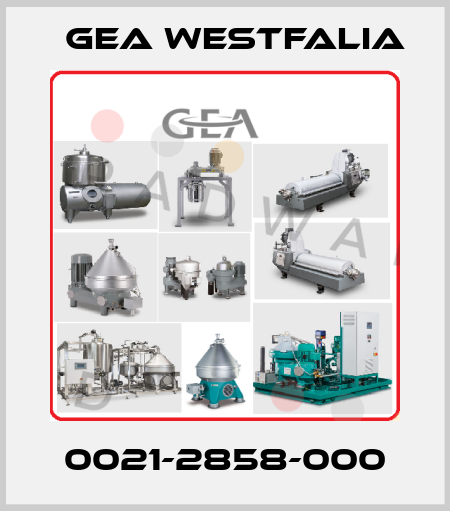 0021-2858-000 Gea Westfalia