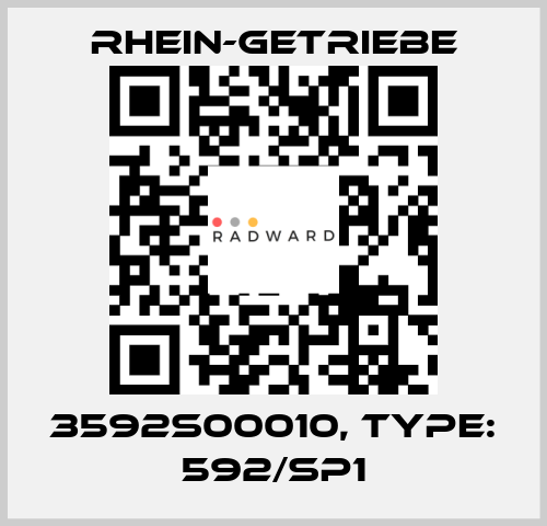 3592S00010, Type: 592/Sp1 Rhein-Getriebe