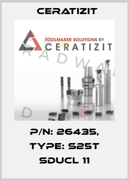 P/N: 26435, Type: S25T SDUCL 11 Ceratizit