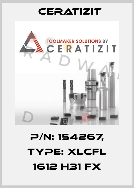 P/N: 154267, Type: XLCFL 1612 H31 FX Ceratizit