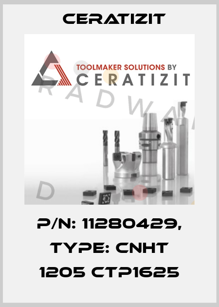 P/N: 11280429, Type: CNHT 1205 CTP1625 Ceratizit