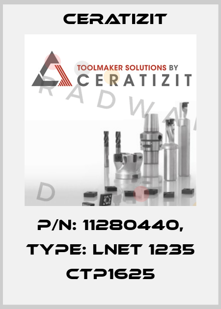 P/N: 11280440, Type: LNET 1235 CTP1625 Ceratizit