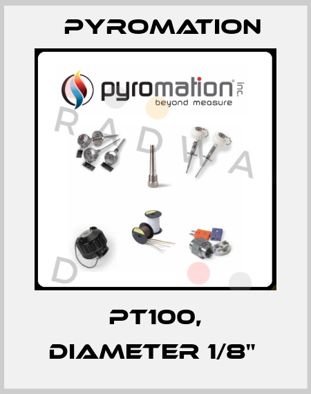 PT100, DIAMETER 1/8"  Pyromation