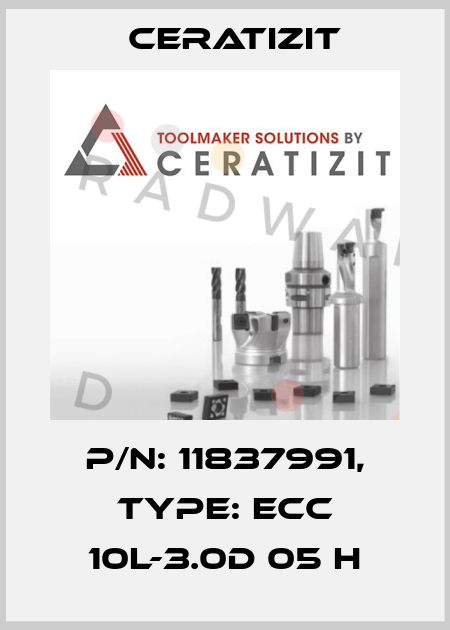 P/N: 11837991, Type: ECC 10L-3.0D 05 H Ceratizit