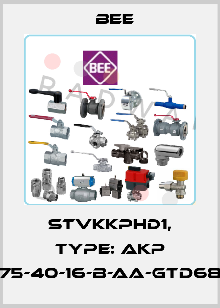STVKKPHD1, Type: AKP 75-40-16-B-AA-GTD68 BEE