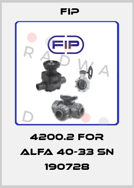 4200.2 for Alfa 40-33 SN 190728 Fip