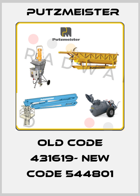 old code 431619- new code 544801 Putzmeister