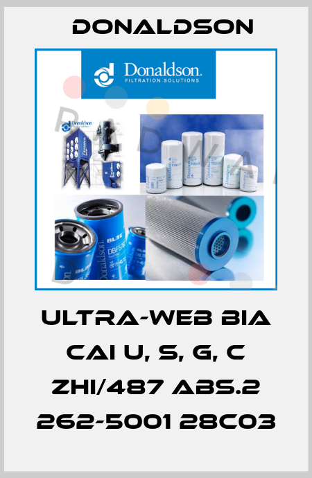 ULTRA-WEB BIA CAI U, S, G, C ZHI/487 ABS.2 262-5001 28C03 Donaldson