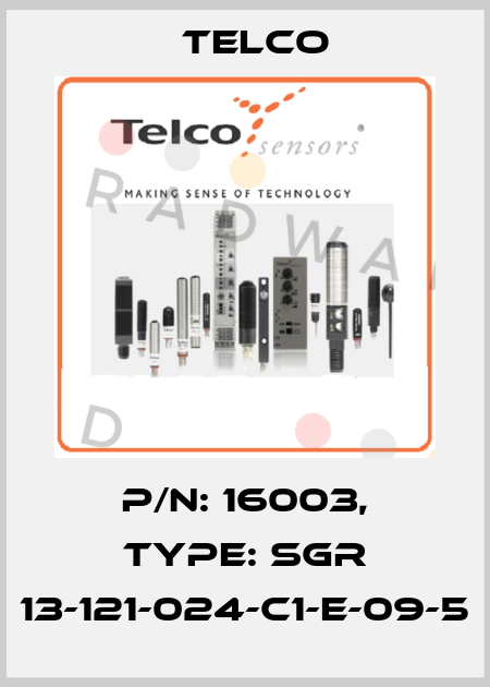 p/n: 16003, Type: SGR 13-121-024-C1-E-09-5 Telco