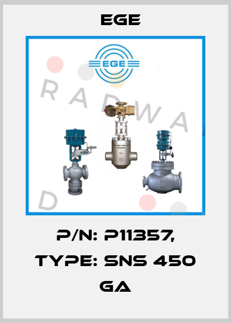 p/n: P11357, Type: SNS 450 GA Ege