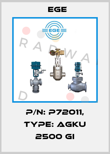 p/n: P72011, Type: AGKU 2500 GI Ege