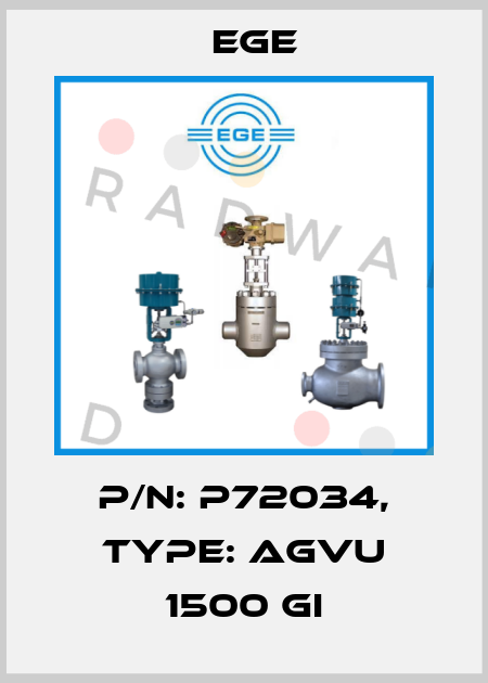 p/n: P72034, Type: AGVU 1500 GI Ege