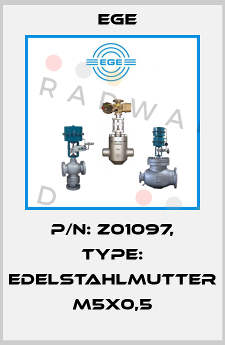 p/n: Z01097, Type: Edelstahlmutter M5x0,5 Ege