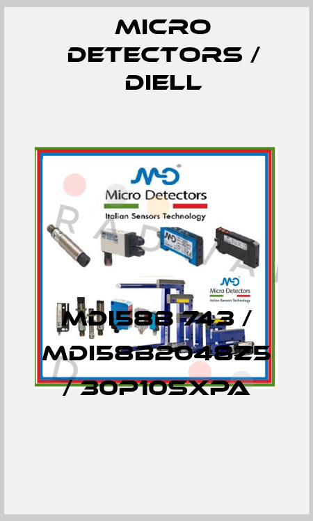 MDI58B 743 / MDI58B2048Z5 / 30P10SXPA
 Micro Detectors / Diell