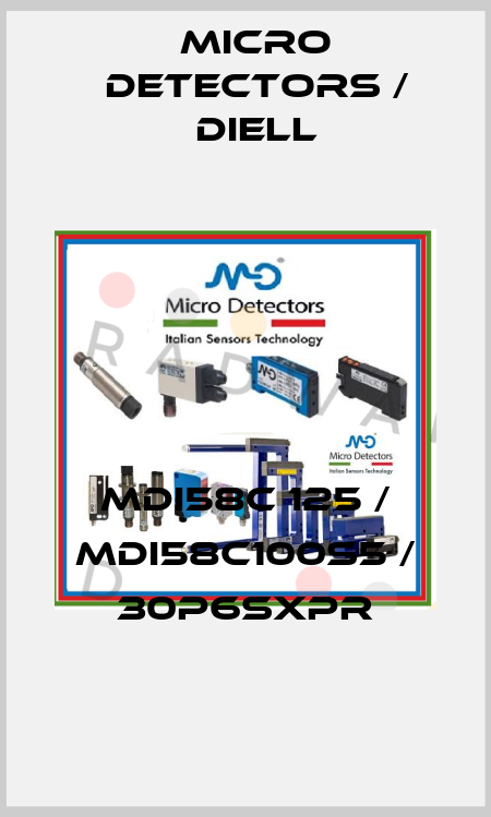 MDI58C 125 / MDI58C100S5 / 30P6SXPR
 Micro Detectors / Diell