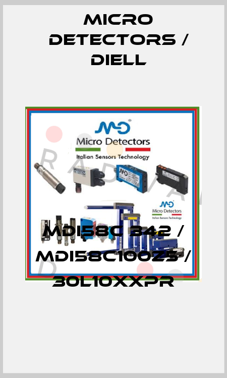 MDI58C 342 / MDI58C100Z5 / 30L10XXPR
 Micro Detectors / Diell