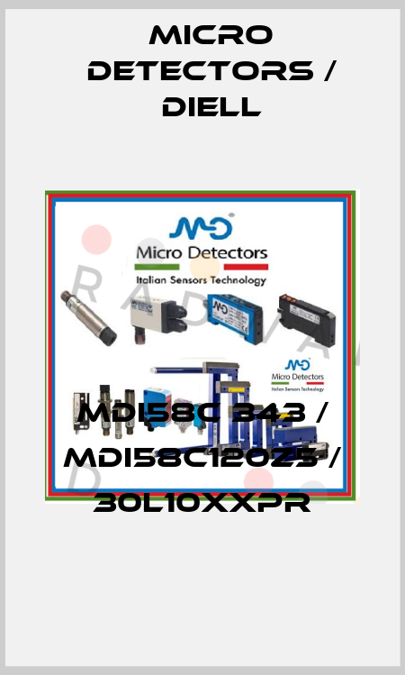 MDI58C 343 / MDI58C120Z5 / 30L10XXPR
 Micro Detectors / Diell
