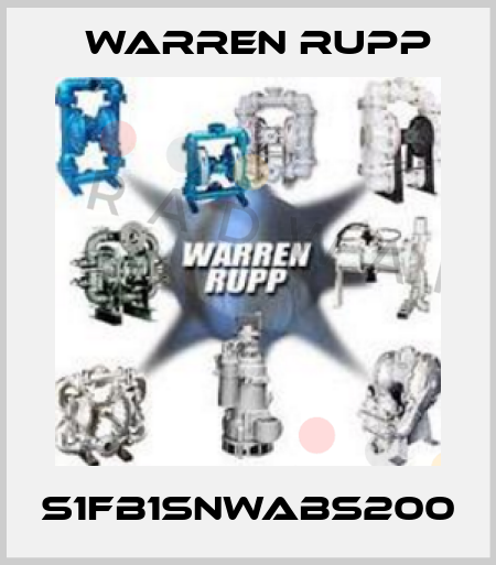 S1FB1SNWABS200 Warren Rupp
