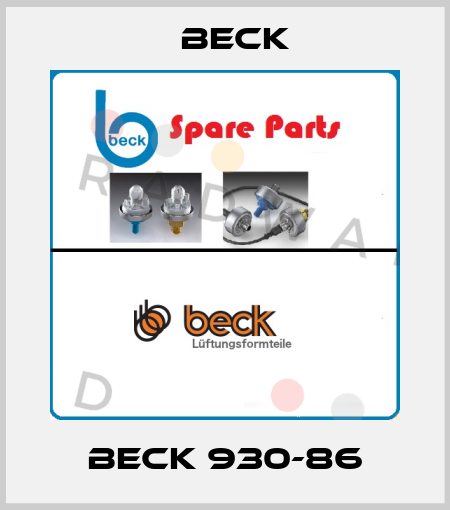 BECK 930-86 Beck