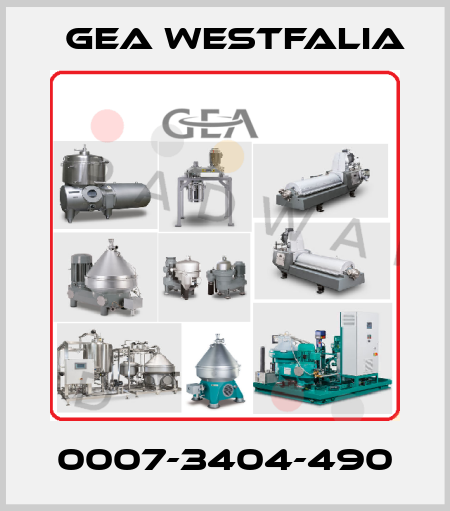 0007-3404-490 Gea Westfalia
