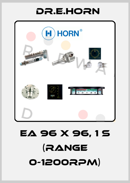 EA 96 x 96, 1 S (range 0-1200rpm) Dr.E.Horn
