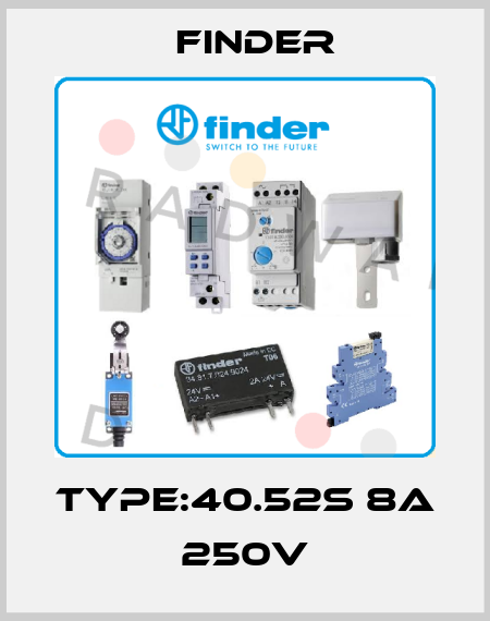 Type:40.52S 8A 250V Finder