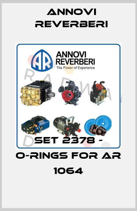 Set 2378 - o-rings For AR 1064 Annovi Reverberi