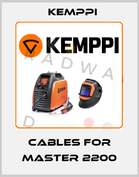 Cables for MASTER 2200 Kemppi