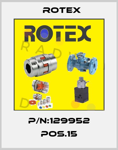 P/N:129952 POS.15 Rotex