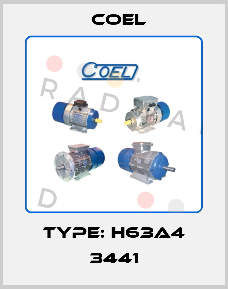 Type: H63A4 3441 Coel