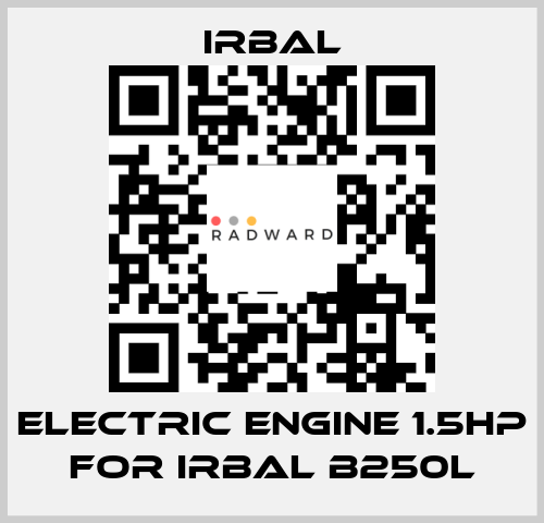 Electric engine 1.5hp for Irbal B250L irbal