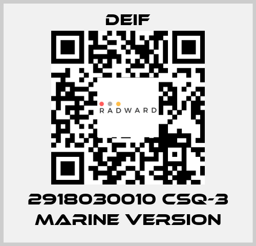 2918030010 CSQ-3 Marine version Deif