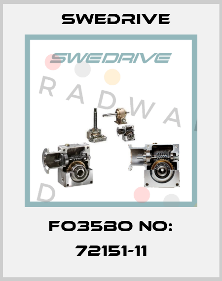 FO35BO No: 72151-11 Swedrive