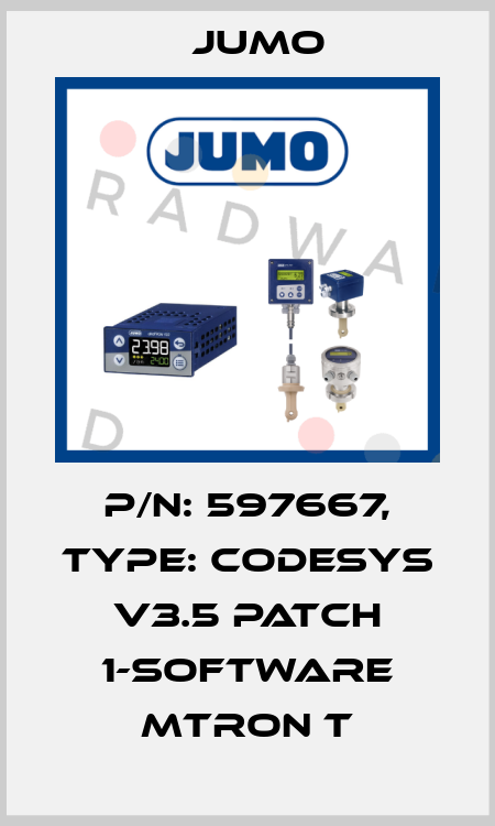 p/n: 597667, Type: CODESYS V3.5 Patch 1-Software mTRON T Jumo