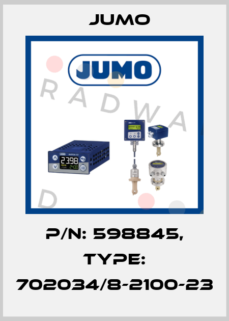 P/N: 598845, Type: 702034/8-2100-23 Jumo