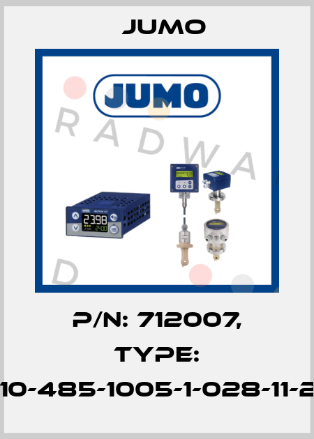 p/n: 712007, Type: 904004/10-485-1005-1-028-11-2500/000 Jumo