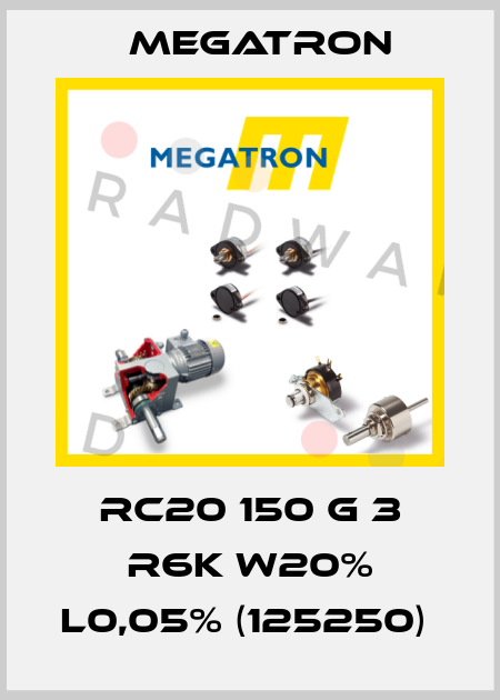 RC20 150 G 3 R6K W20% L0,05% (125250)  Megatron