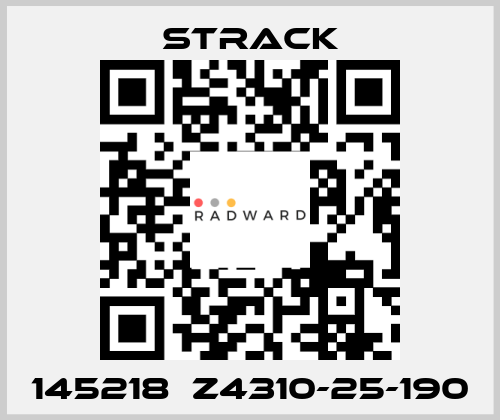 145218  Z4310-25-190  Strack