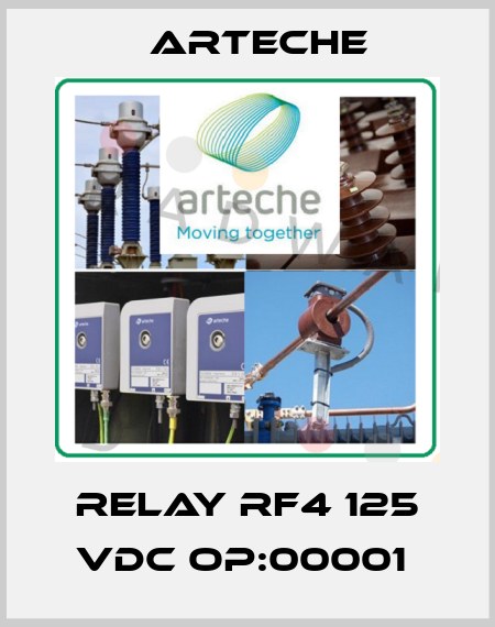 RELAY RF4 125 VDC OP:00001  Arteche