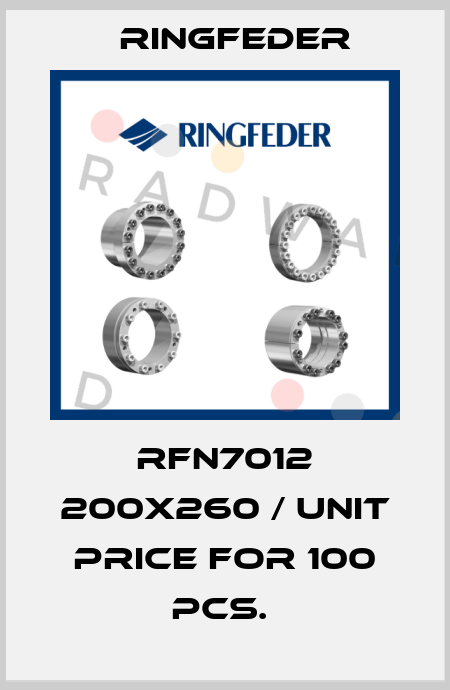 RFN7012 200X260 / UNIT PRICE FOR 100 PCS.  Ringfeder